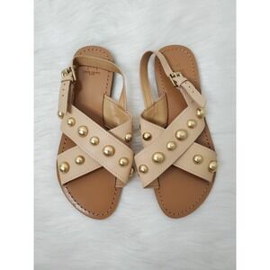 MARC FISHER LTD Stuffed Khaki Sandals size 7.5M